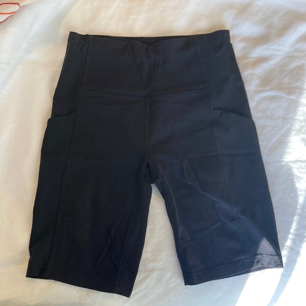 Athleta Black Biker Shorts XS